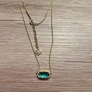Kendra Scott Elisa Pendant Necklace in Peridot Illusion